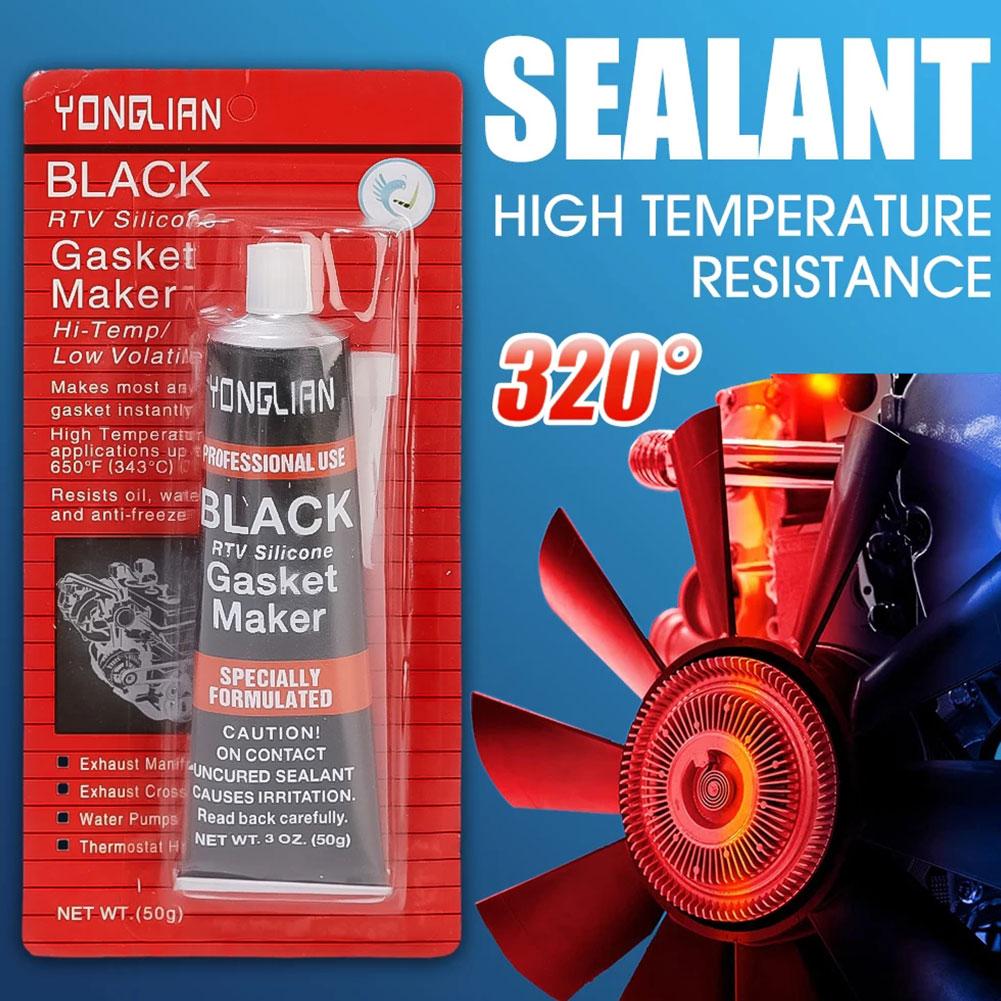 Automotive Gasket Sealant Liquid Gasket Sealer Engine Sealants Black Liquid Gasket Sealer Oil Resistant Gasket-Free Car Sealant