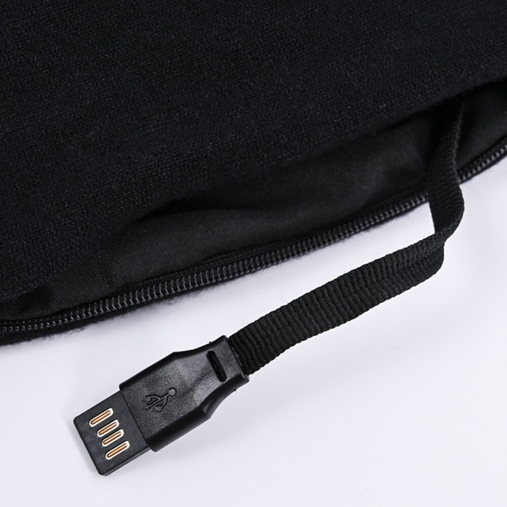Camisa calefactora térmica para hombre y mujer, camisa calefactable para exteriores, con cable USB, cuello redondo seguro, ciclismo, esquí, senderismo