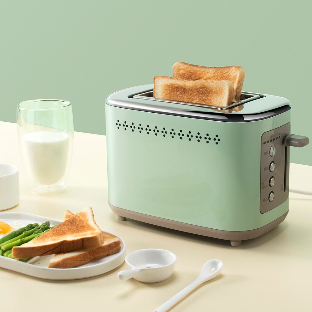Electric Bread Toaster Automatic Breakfast Machine Metal Body 220V Bread Baking Machine Home Kitchen Appliances