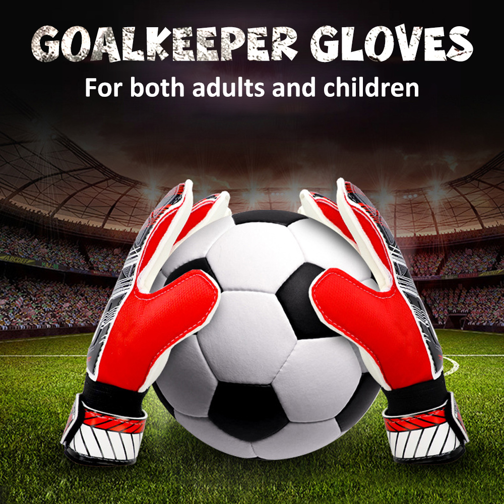 Kids Adult Football Goalkeeper Glove Full Finger Hand Protection Glove Training Soccer Gloves Football Keeper Protection Gloves