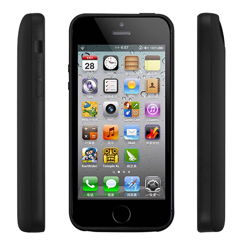 4000 Mah For iphone 5 5S SE Battery Charger Case Smart Phone Cover Power Bank For iphone 5 Battery Case