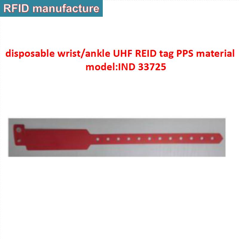 uhf rfid tag Impinj Monza R6 PPS Waterproof Proximity Smart Card wrist ankle bracelet ID card in running race hospital personnel