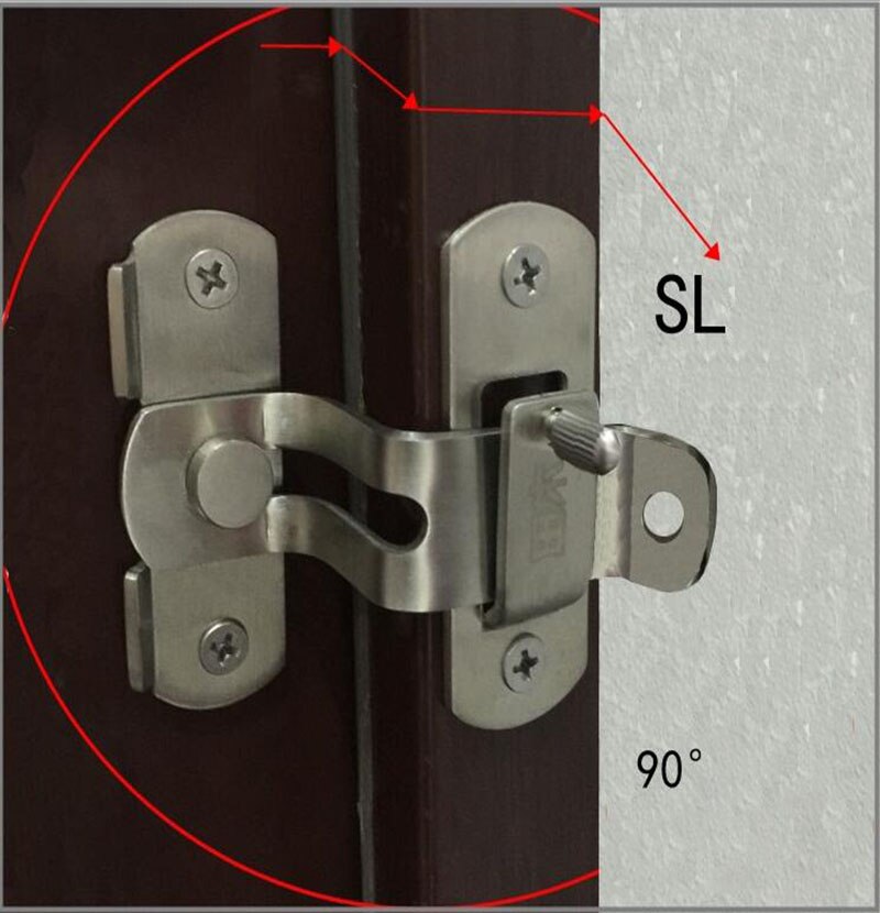 Stainless Steel Security Door Bolt whirl Lock