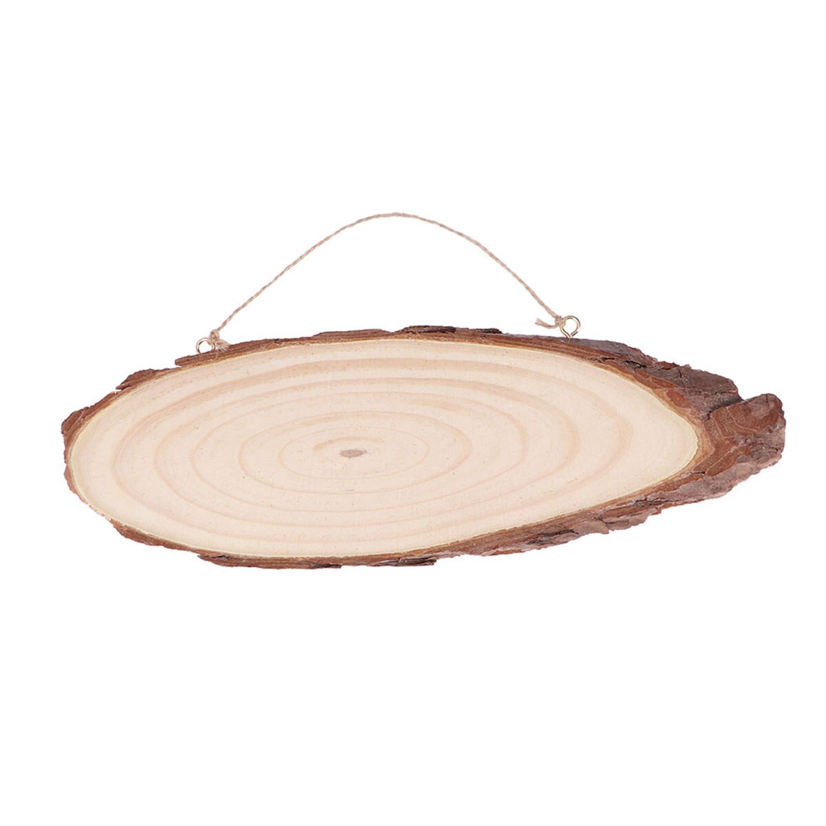 22X7Cm Ovale Blank Houten Disc Boom Log Slice Plaques Met 2 Haken En Touw Voor Diy Decoratie ambachten Projecten: Default Title