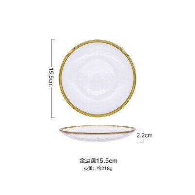 Nordisk stil phnom penh glas servis western steak tallrik sallad platt tallrik bankett biff display tallrik restaurang tillbehör: 1 st -6 tum
