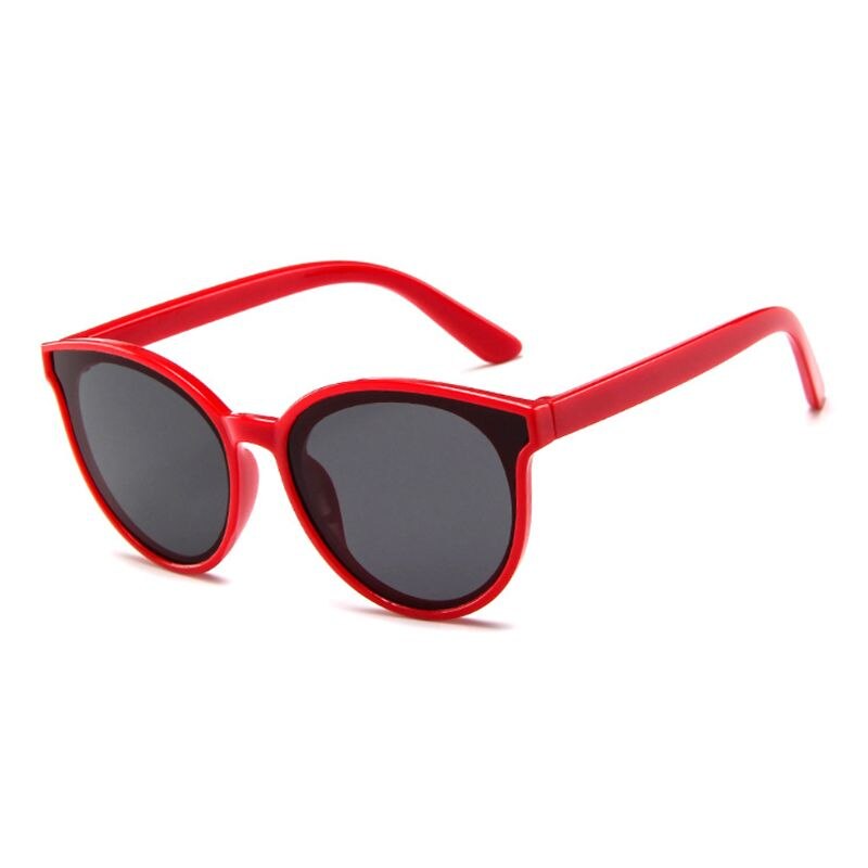 Cat Eye Kids Zonnebril Brand Kind Zonnebril Anti-Uv Baby Zon-Shading Meisje Jongen Sunglass: 1