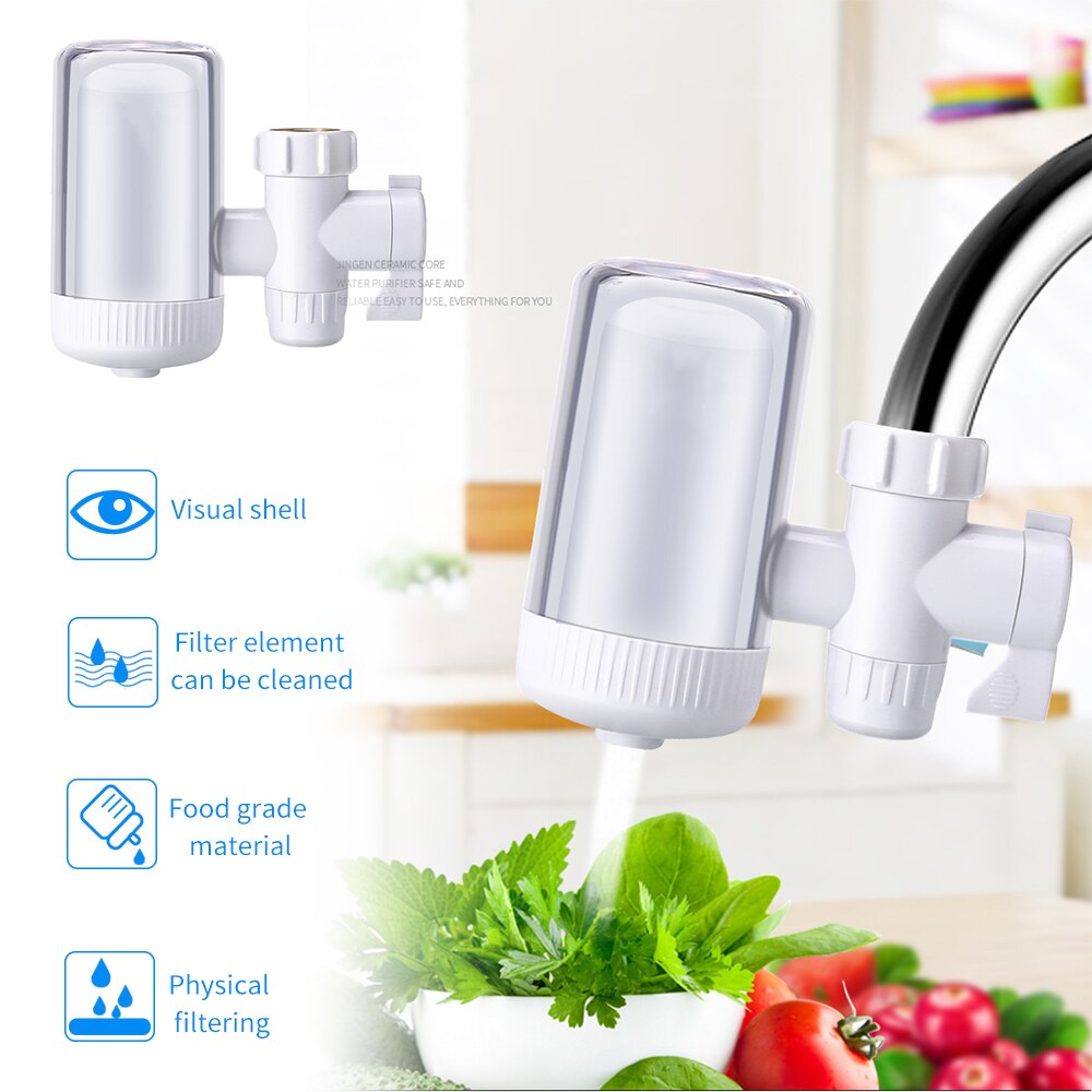 Small Household Water Reusable Faucet Filter Purifier Kitchen Purification Water Filter Sterilization Anti Dust Water Pollution