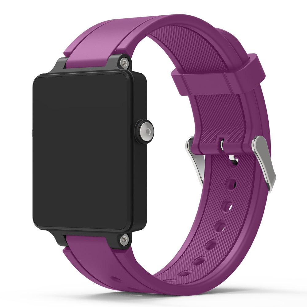 Nova substituição pulseira de silicone pulseira de relógio pulseira para garmin vivoactive acetato esportes pulseiras relógio correa reloj: ROXO