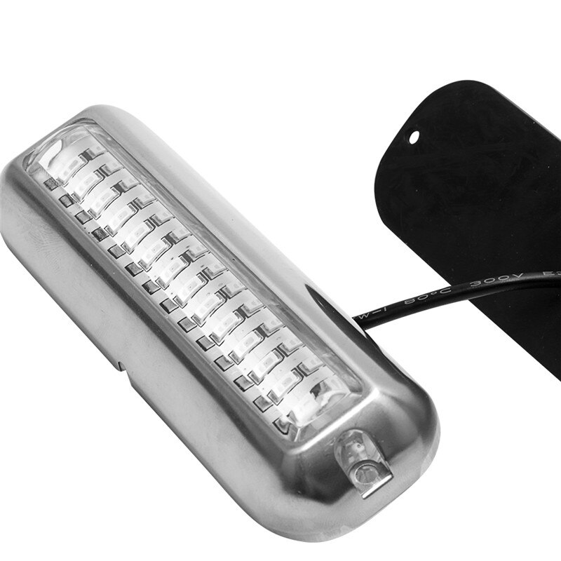 42LED 80W 538LM Stainless Steel Boat Transom Light Underwater Pontoon Marine Ship Boat Accessories Light Waterproof Marine Light