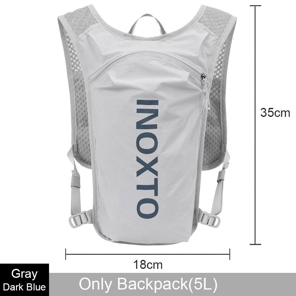 LOCAL LION 6L/5L Cycling Bag Men's Women Riding Waterproof Breathable Bicycle Backpack,Bicycle Water Bag,Bicycle helmet: D-Gray Dark Blue