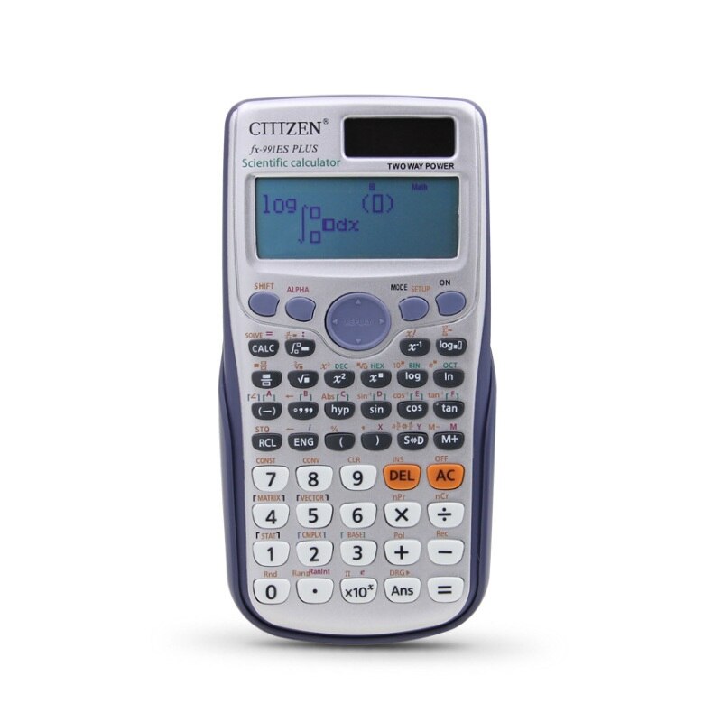 Brand FX-991ES-PLUS Originele Wetenschappelijke Rekenmachine functie voor school kantoor twee manieren power Student leren rekenmachine: 2 calculators