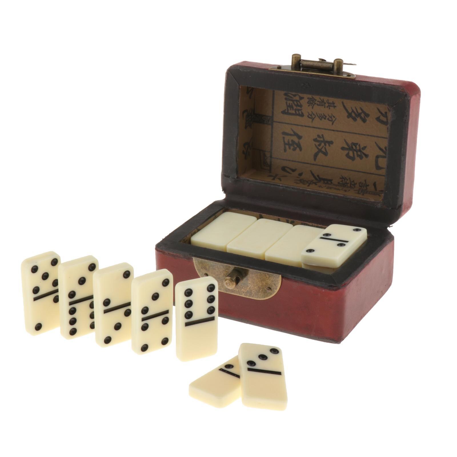 Dubbele Zes 28 Domino Set Met Opbergdoos Traditionele Klassieke Entertainment Recreatieve Party Tafel Board Games Speelgoed
