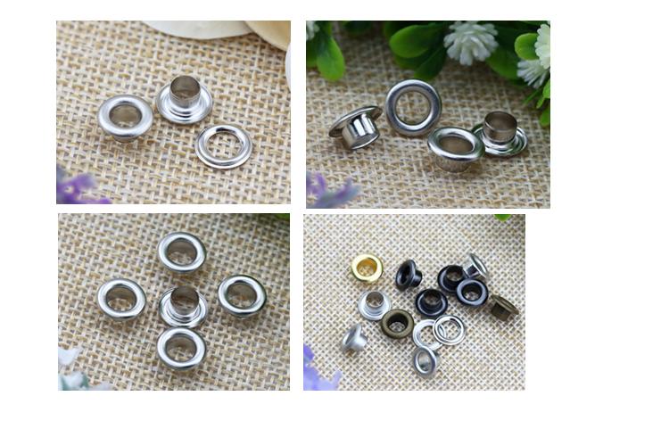 2# 5.5mm binnenmaat ronde ringen, ringen van ijzer voor tassen, kleding, schoenen, doe-het-zelf metalen accessoires, 200 stuks/partij