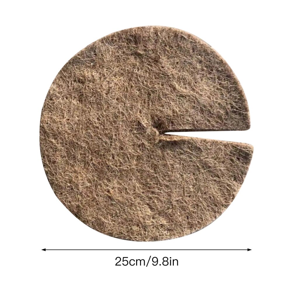 Ring Tree Protector Mat Acupuncture Round Brown Flakes Gardening Tools Pad For Indoor Or Outdoor Disc Plant Cover