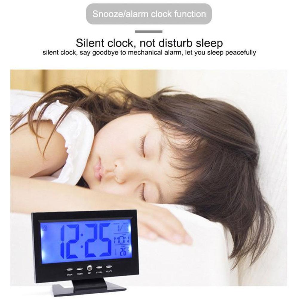 Intelligent Digital Clock Weather Station Display Alarm Calendar Clock Function Thermometer Temperature Humidity Meter