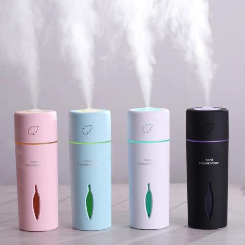 Bærbare mini vandflaske hætter luftfugter luft diffuser aroma tåge m flaske led