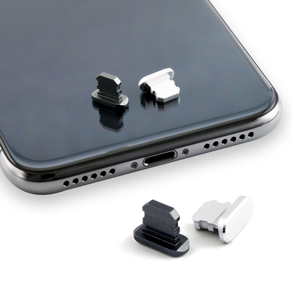 Staubdichte metallabdeckung, staubschutzkappe für ladeanschluss und stecker des iphone 12, 11 pro max , 8 und 7 plus