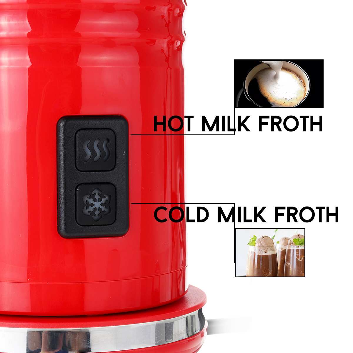 Mousseur à lait électrique, chauffe-lait, Latte, Cappuccino, Machine à mousse, maintien de la température