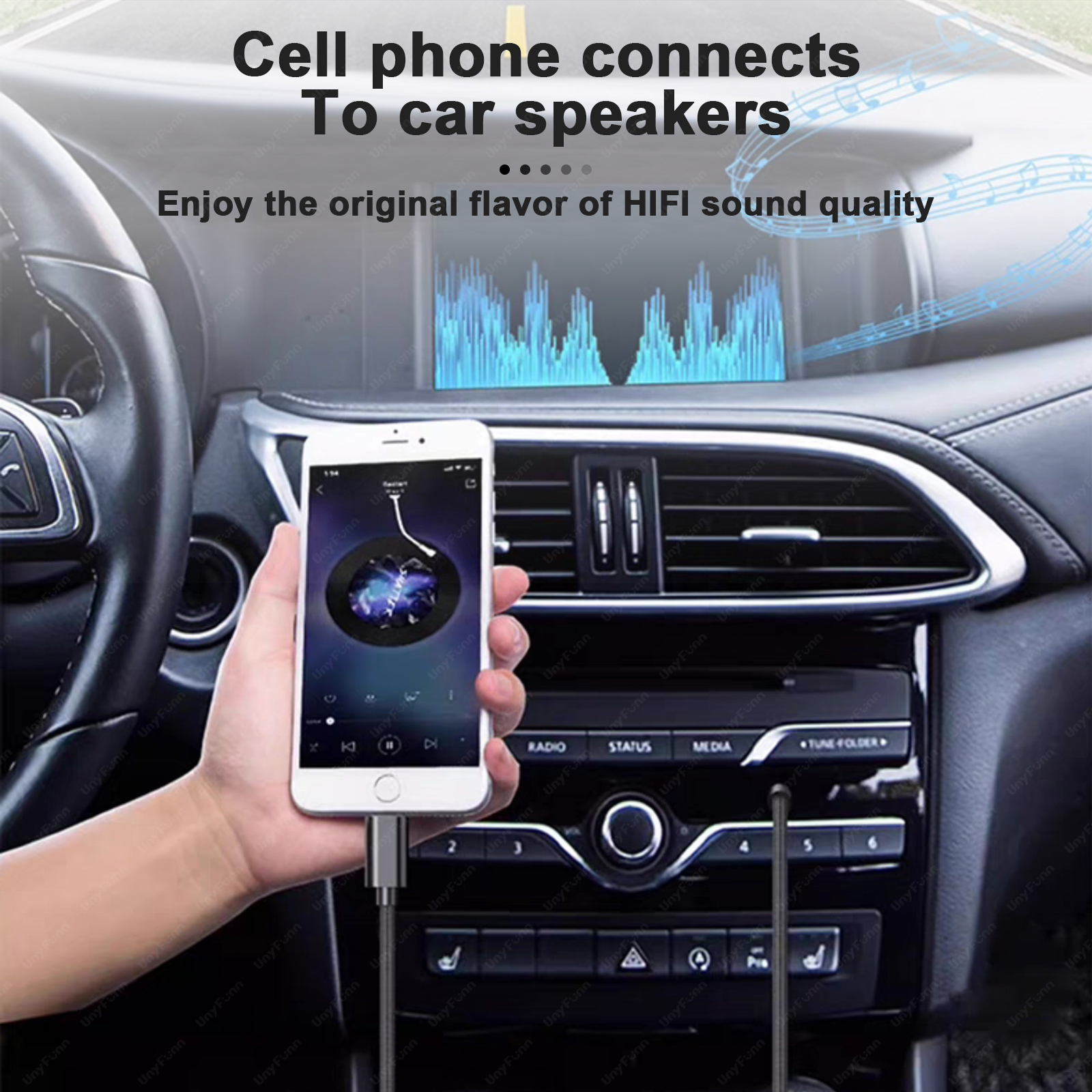 Voor iPhone Naar 3.5mm AUX Cord Audio Adapter Hi-Fi Stereo Aux Hoofdtelefoon Mannelijke Koord Auto Extra Kabel Compatibel 100 cm AUX Kabel