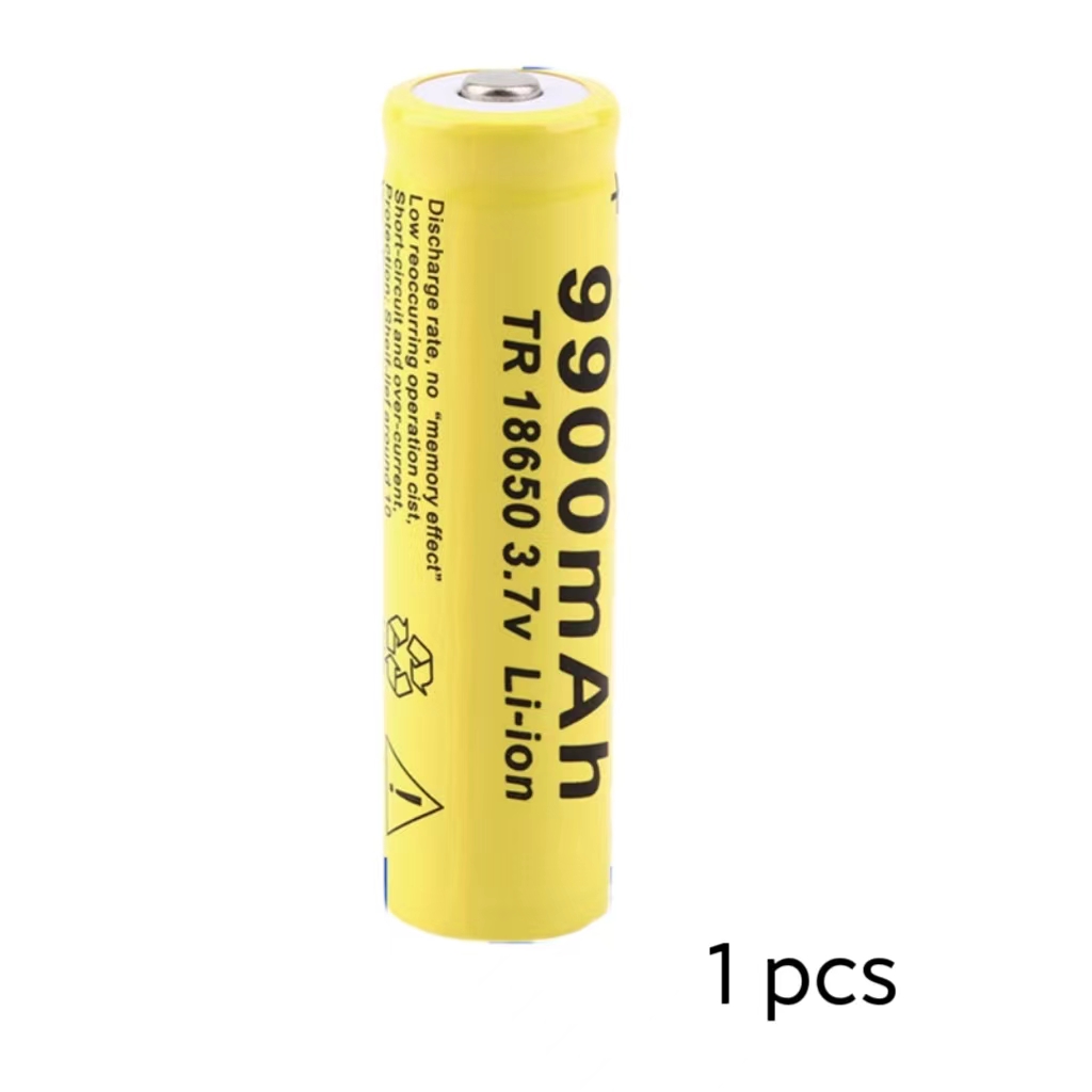 18650 3.7V 9900mAh Rechargeable Battery For Flashlight Torch headlamp Li-ion Rechargeable Battery Pack: Gold