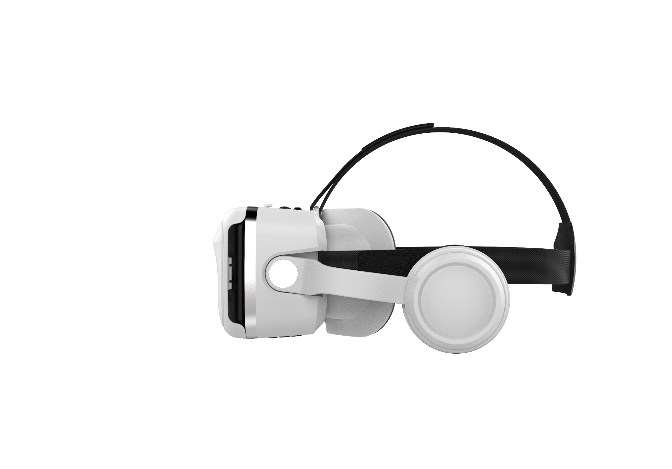 Bianco Originale VR Realtà Virtuale 3D Occhiali scatola stereo VR Cartone Auricolare Casco per IOS androide Smartphone,Bluetooth rocker