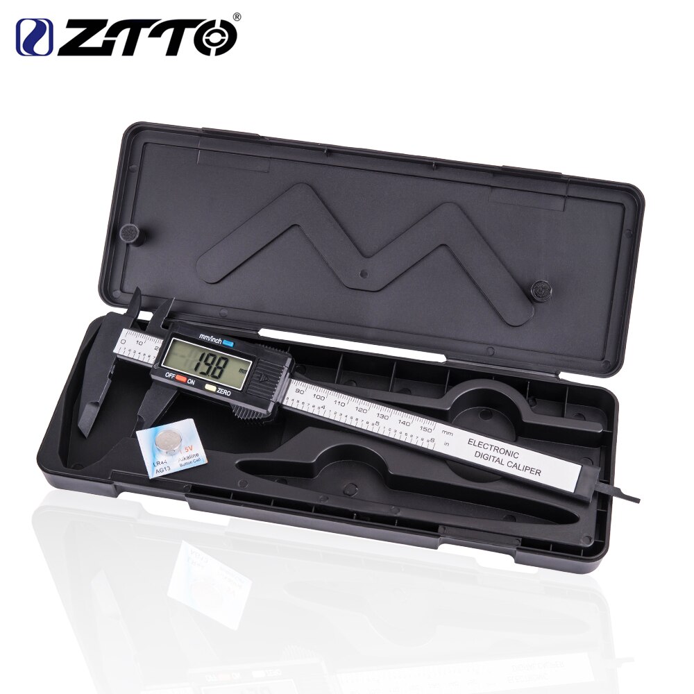 Bicycle Nylon Accurate Electronic Vernier caliper 0.01 millimeter inch LCD millimetre MTB Road bike parts measuring tool rule