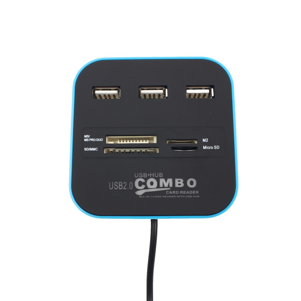 SB 2.0 hub Combo All In One Multi Card Reader With 3 Ports For MMC / M2 / MS oct.25