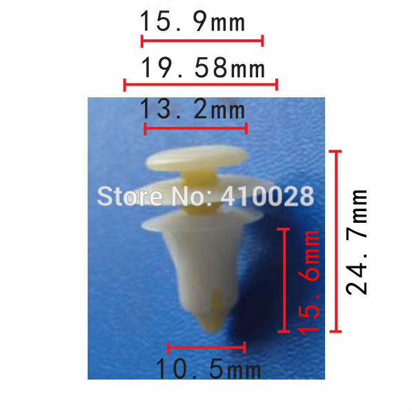 shhworldsea 100PCS panel wykończenia drzwi samochodu uchwyt weatherstrip retainer panel wykończeniowy klips tylnej klapy dla jeep dla toyota: Pomarańczowy