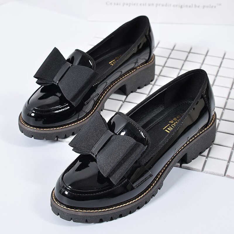 Frauen Oxfords Schuhe Plattform Creepers Student Goth Schule JK Wohnungen Zapatos Mujer Damen Loafers Plus Größe 41 42