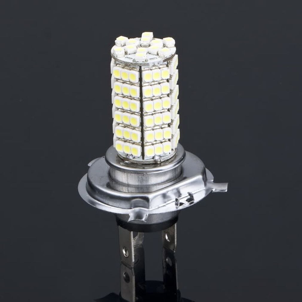 H4 Led Koplamp 3528 120 Smd Lamp 6500K Witte Auto Styling Fog Gloeilamp Parking