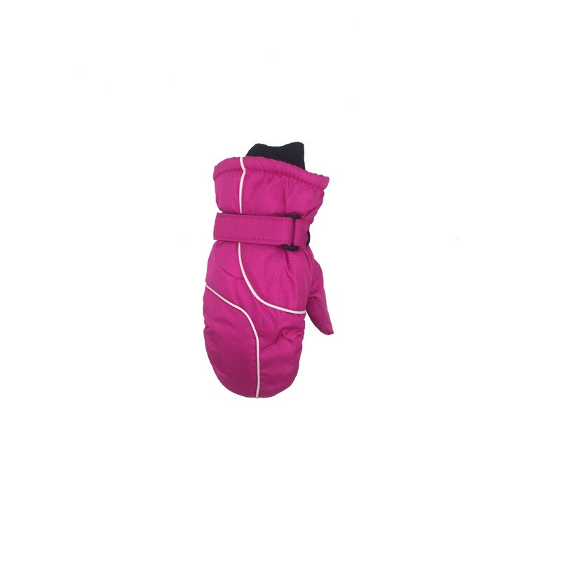Kinderen Verdikte Warme Ski Handschoenen Winter Leuke Waterdicht En Winddicht Outdoor Sport Handschoenen Kids Wanten Voor 4-8yrs: rose