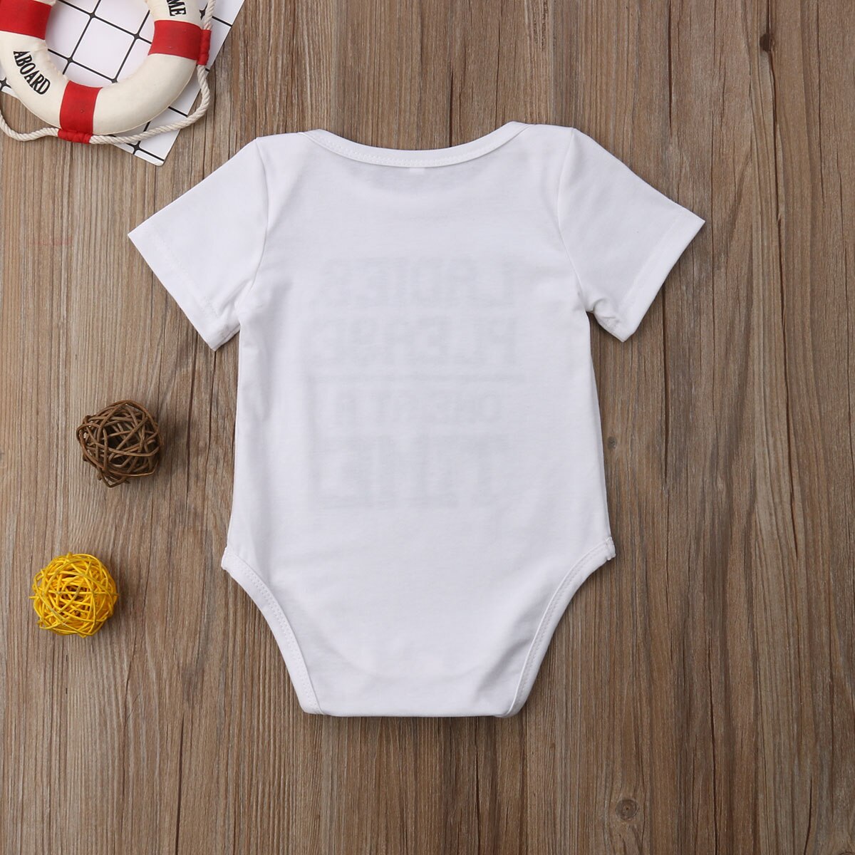 Brand Newborn Infant Baby Girls Boys Summer Jumpsuits Letter Print Short Sleeve White Cotton Brief Bodysuits Playsuit