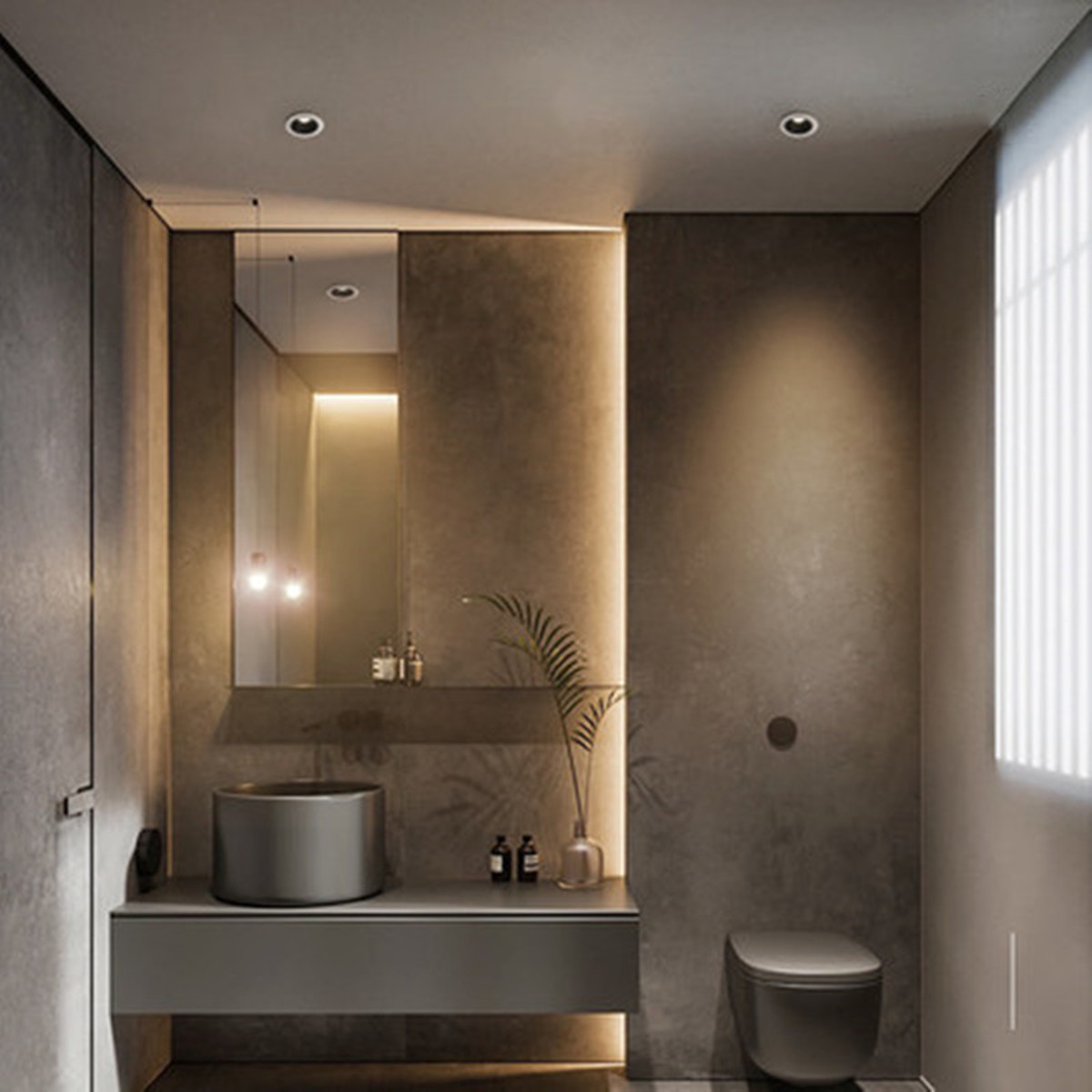 Baderom Vanntett LED Innfelt Lys 9W-25W IP65 - Utendørs Spot