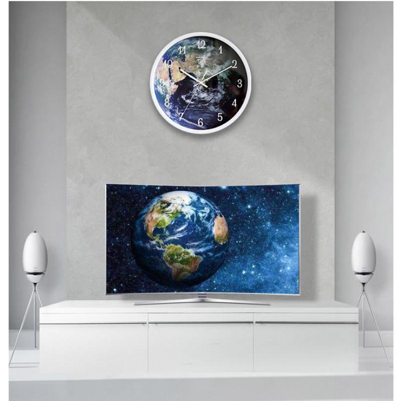 Led Wall Clock Night Light Electronic Quartz Clock Luminous Mute Silient Voice Control Modern Night light for Home