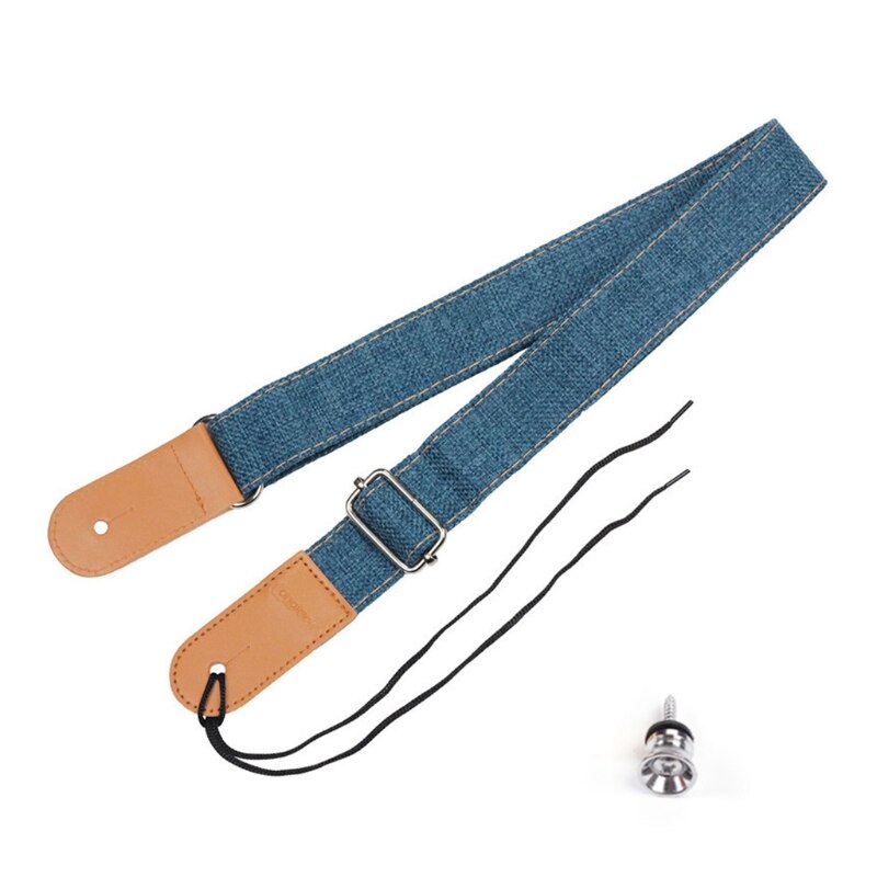 Adjustable Electric Guitar Strap Holders PU Leather Ends Acoustic Guitar Bass Strap Belt Accessories