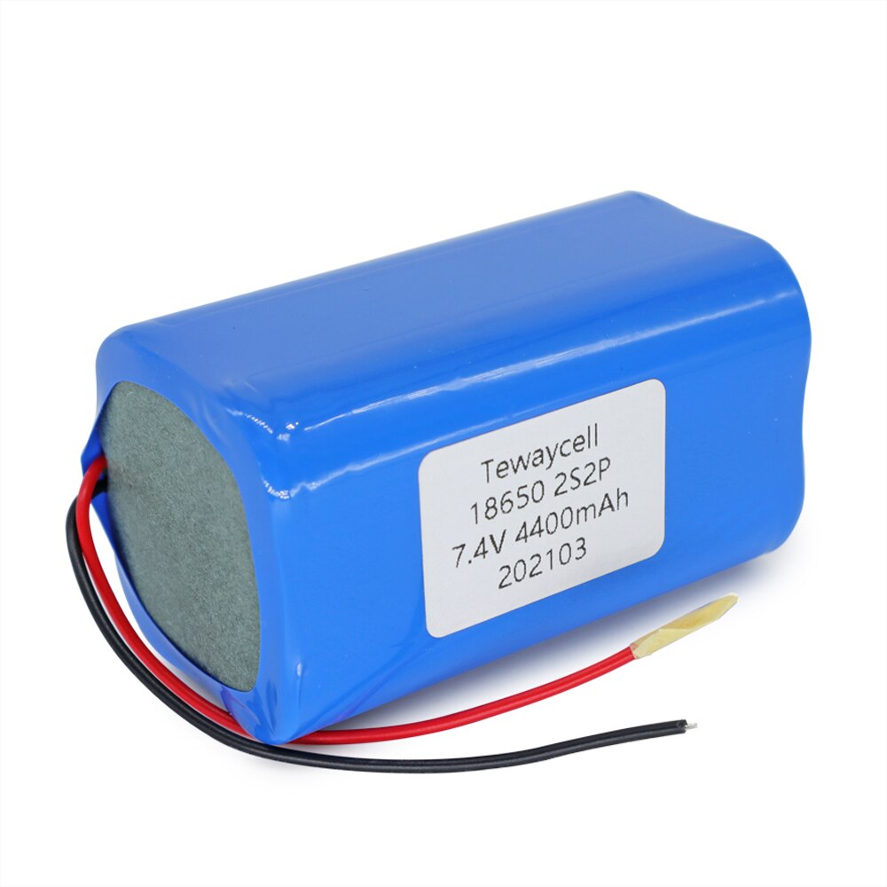 Fabrikspris 2 s 2p 4.4ah 18650 lithium ion 7.4v 4400 mah batteripakke med pcb -ledninger