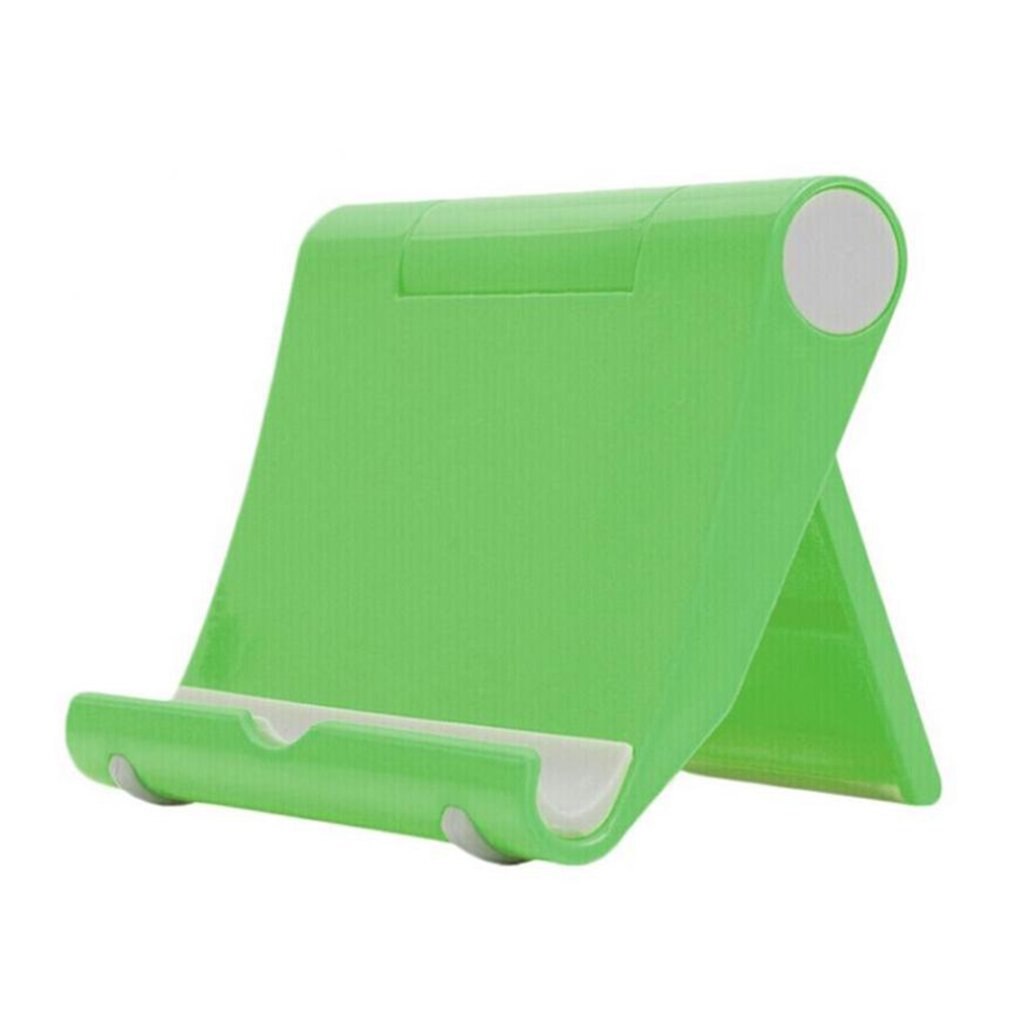 Sammenfoldelig tabletholder universal desktop mobiltelefon stativ justerbar beslag tabletholder: Grøn