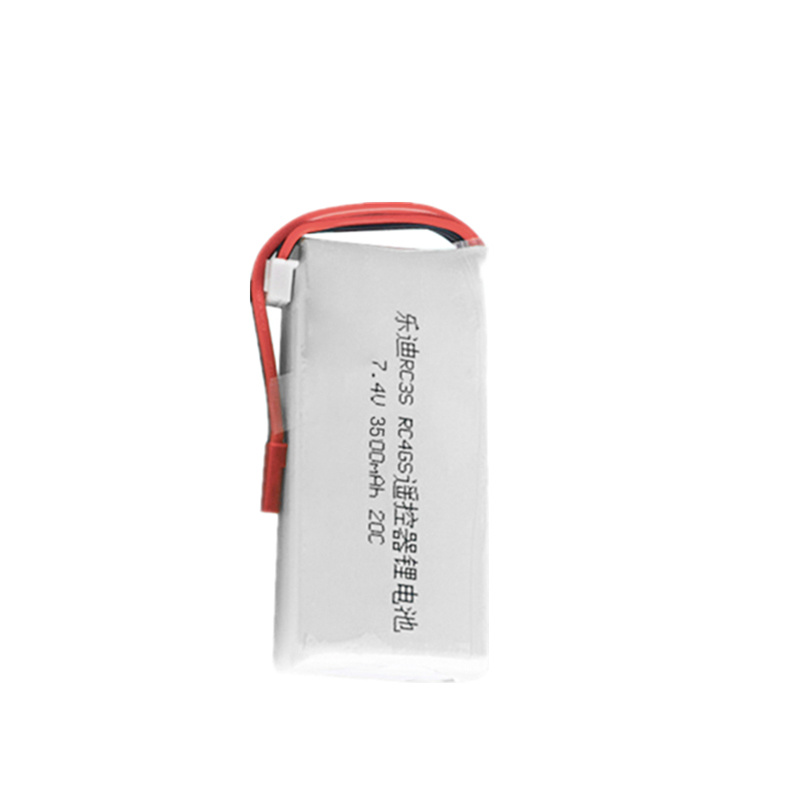 Batterie Lipo RC 2S 7.4V 3500mah pour émetteur Radiolink RC3S RC4GS RC6GS li-polymère avec prise JST 20C 7.4V: WHITE
