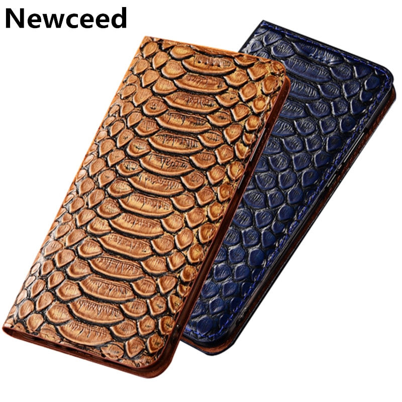 Python genuine leather case for Huawei Enjoy 10e cover for Huawei Nova 5t/Huawei Honor 9A holster phone case card slot holder