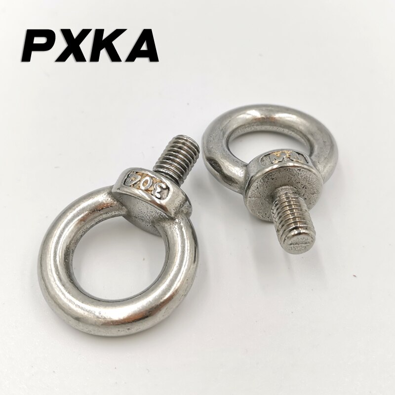 304 stainless steel eye screw. National standard ring. Eye bolt. Marine hardware [M3-M30]
