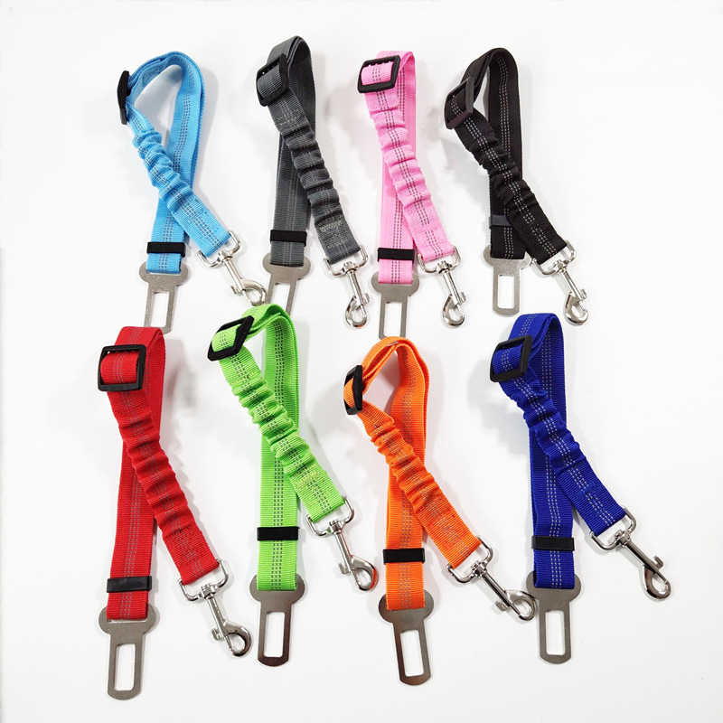 Pet Hond Kat Seat Belt Verstelbare Harnas Demping Elastische Reflecterende Veiligheid Touw Voor Hond Kat Dierbenodigdheden