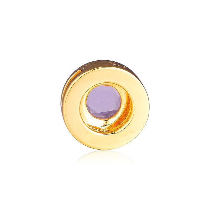 Reflexions Gleaming White Circle Clip Beads for Silver 925 Charms Bracelets Women Reflexions Golden Shine Jewelry Making DIY