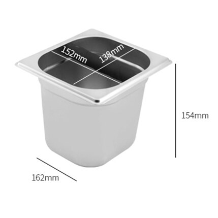 Stainless Steel Coffee Espresso Knock Box Anti slip Coffee Grind Dump Bin Waste Bin Detachable Knock Coffee Tools For Barista: B