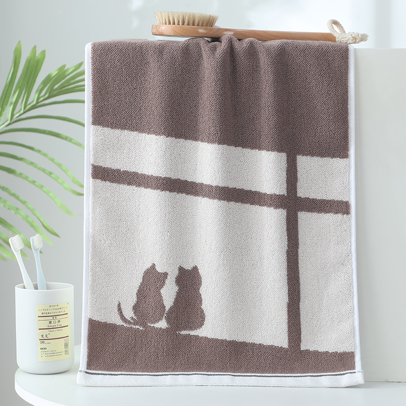 Toalla de algodón gruesa con hilo de color puro de doble cara, toalla facial suave y absorbente, toalla deportiva y de belleza para el hogar: 22 #