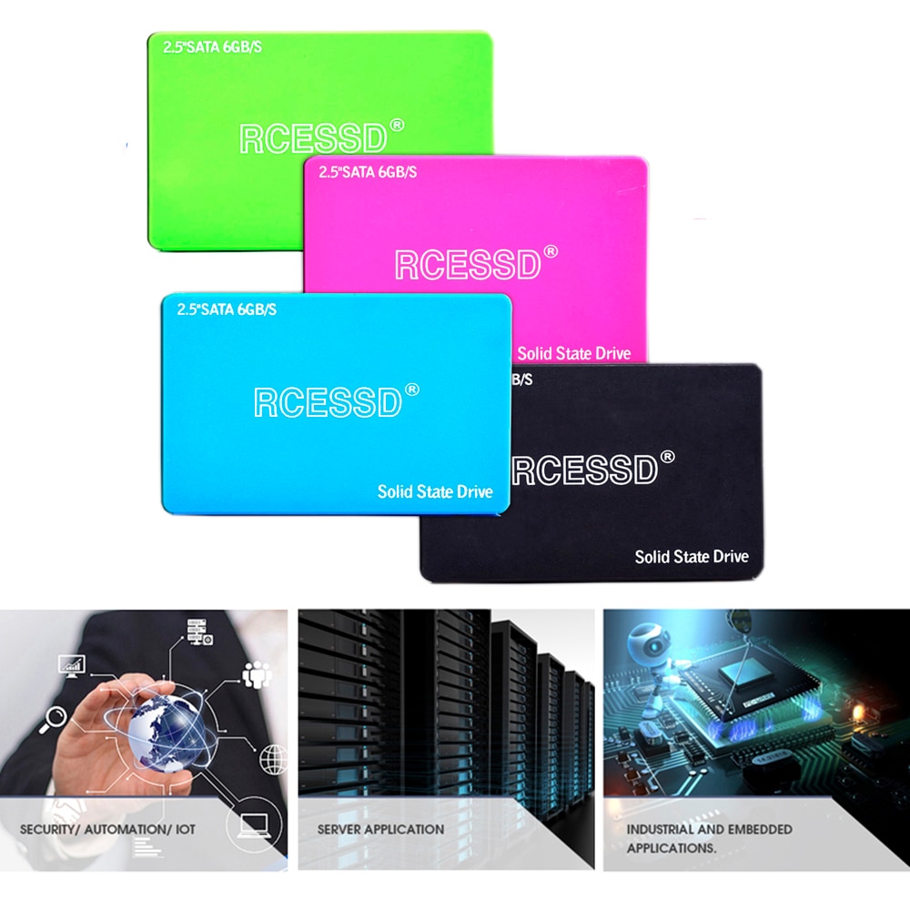 RCESSD HDD 2.5 SATA3 SSD Plastique 120 GO SATA III 240 GO SSD 480 GO SSD Disque SSD Interne pour pc de bureau portable 512 GO 256 GO