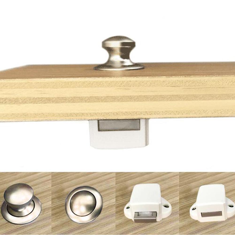 Car Push Lock Handle Type Button Push Locks Camper Car RV Caravan Boat Motor Home Cabinet Drawer Latch Furniture Hardware