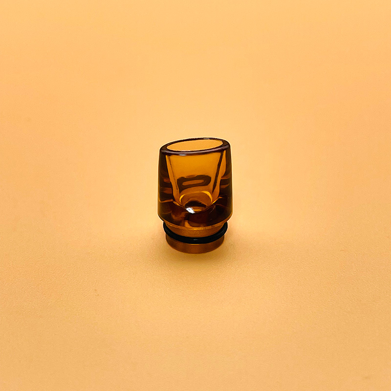 DSXvape fischio Drip Tip 510 bocchino 14.66/17.66mm per dotaio atomizzatore vape tank DotMod DotAIO Pod System/billetta BB Box Mod: Brown A