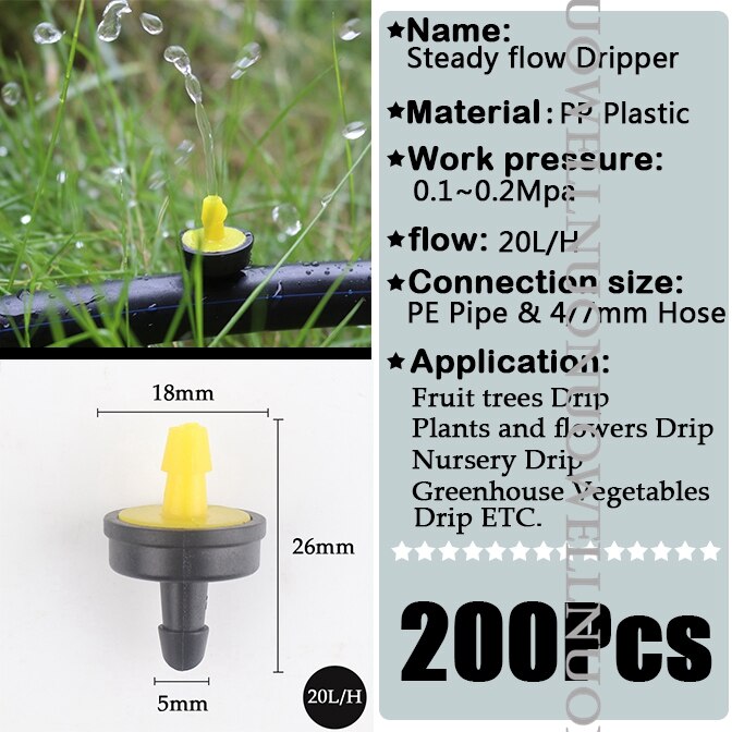 10 ~ 300Stck Garten Bewässerung Sprinkler 4L 8L 10L 20L 30L Fluss Wasser sparen Tropf Kunststoff FruitTree Gemüse Bewässerung strahler: Pflaume