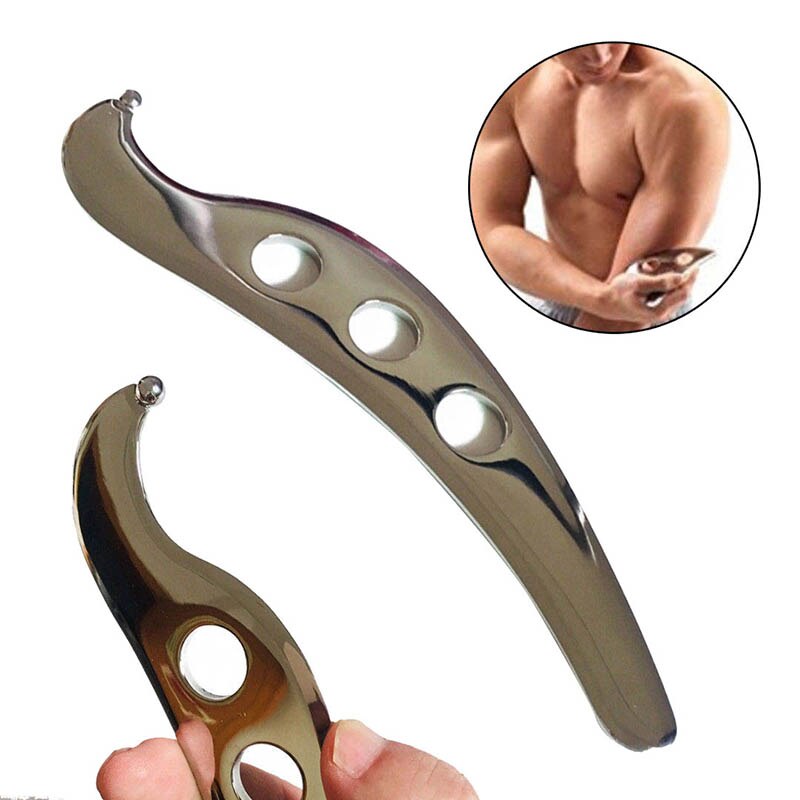 Stainless Steel Scraping Board Plate Physical Therapy Tissue Muscle Massage Tool RJ99