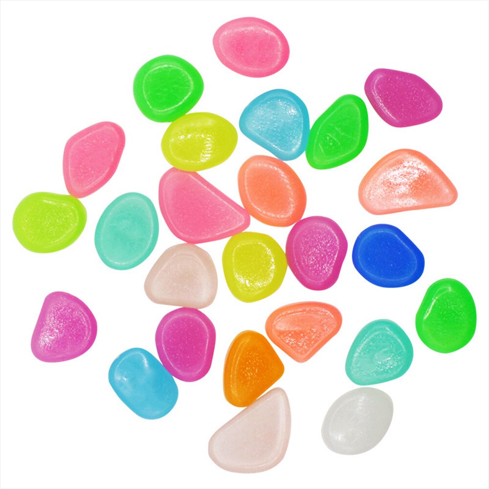 Glow In The Dark Garden Pebbles Glow Stones Rocks For Walkways Garden Path Patio Lawn Garden Yard Decoration Stone Ornament